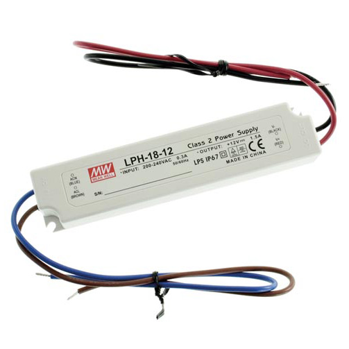 LPH-18-12 18Watt AC180~264V Input Mean Well High-efficacy Waterproof Constant Voltage DC12V UL-Listed LED Display Lighting Power Supply LPH-18-12 18Watt AC180~264V Input Mean Well High-efficacy Waterproof Constant Voltage DC12V UL-Listed LED Display Lighting Power Supply